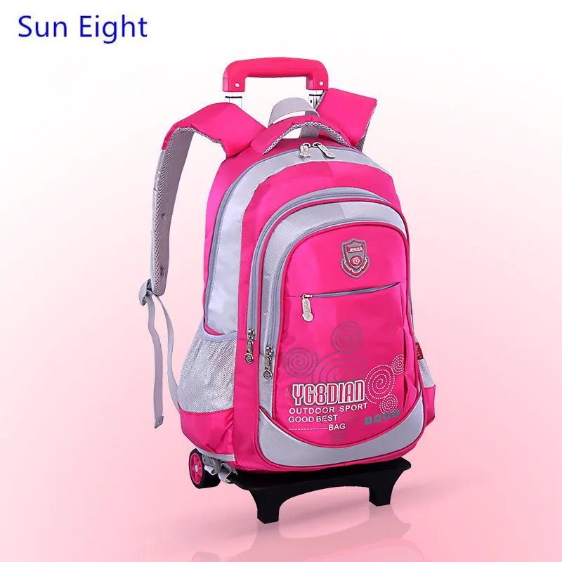 Sun Eight kids trolley school bag wheels school bags for boys backpack