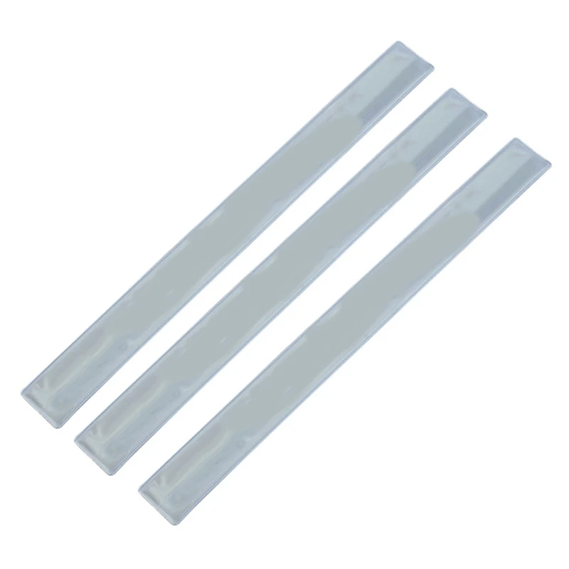 

3pcs/set Reflective Wrist Bands PVC Durable Safety Slap high visibility ankle bands walking hiking luminous bracelets