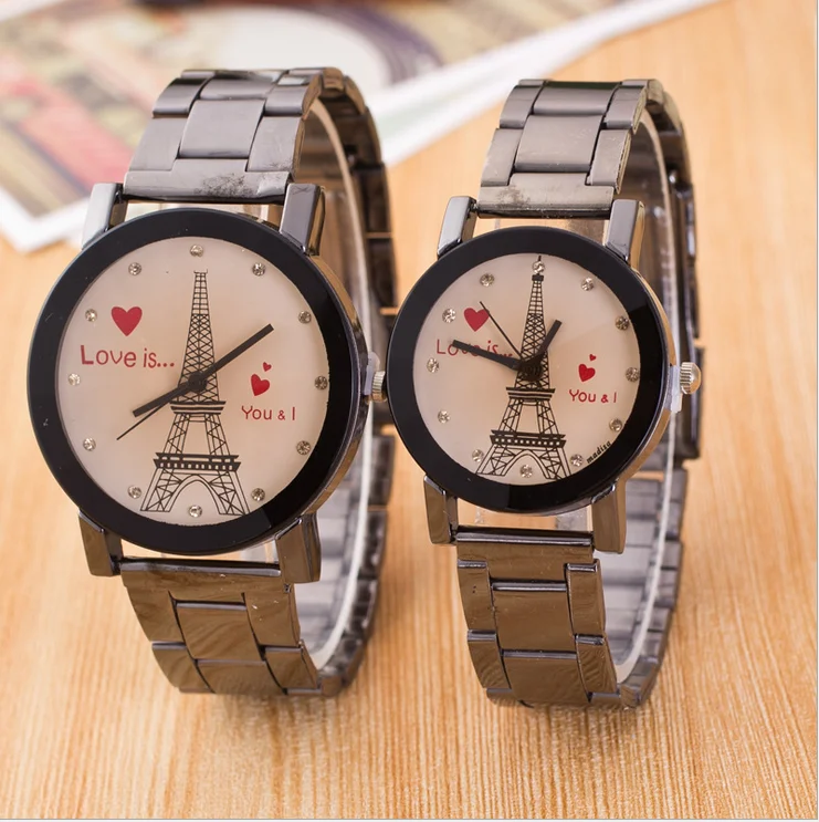 

2016 Top brand Quartz Watch Women Fashion Casual Women Tower Love Couple Models romantic Wristwatch relogio feminino LZ290
