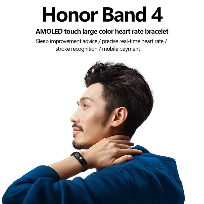 Original Honor Band 4 Smart Wristband Fitness Bracelet 0.95\