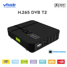 Vmade DVB-T2 DVB-T ТВ тюнер приемник встроенный RJ45 H.265 HD цифровой эфирный рецептор Поддержка Dolby AC3 Youtube Мини ТВ приставка