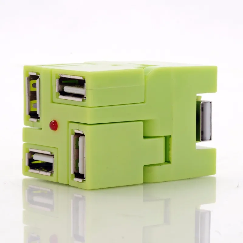 Angala Тянь Новая игрушка кирпич стиль USB HUB разветвитель тащили четыре мульти-интерфейс планшетный компьютер телефона, соединение U диск OTG HUB