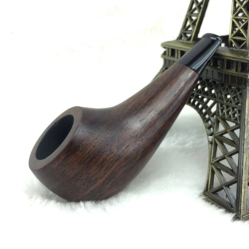 New Style Wooden Weed Pipe Ebony Smoking Tobacco Pipe High Quality Pipe