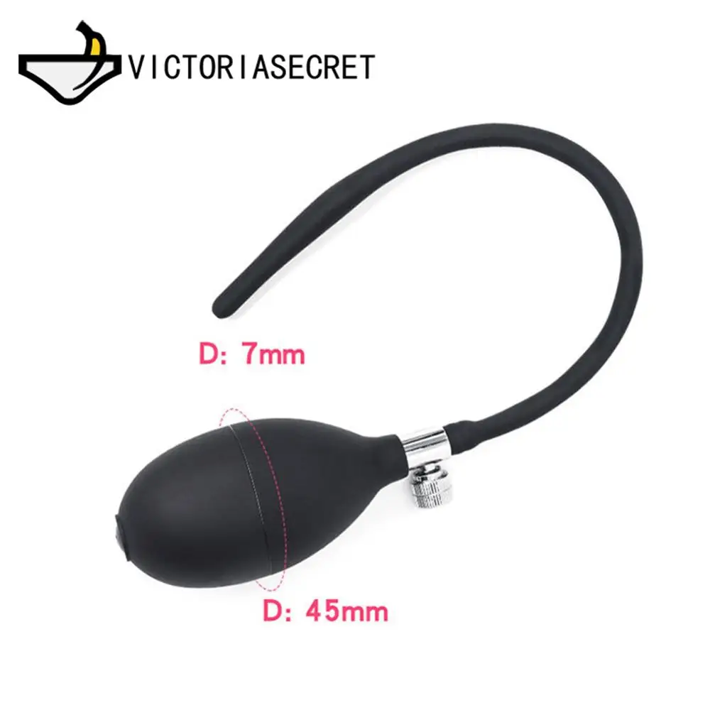 Inflatable Penis Plug Silicone Urethra Catheter Penis Plug Tube Urethral Stretcher For Erotic Men Masturbator Sex Shop Gay Adult