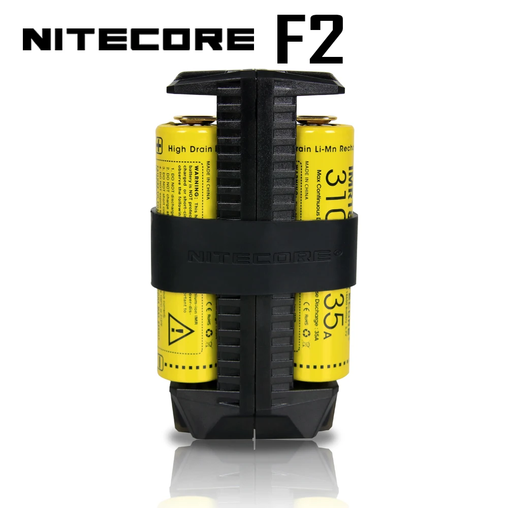 NITECORE F1 F2 гибкий внешний аккумулятор USB Интеллектуальный палец литиевая батарея зарядное устройство для 18650 10440 14500