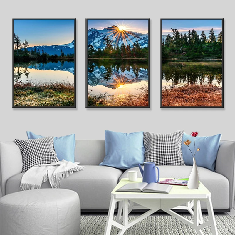 Posters-Wall-Art-Home-Decor-Modern-3-Panel-Beautiful-Sunrise-Natural-Landscape-HD-Print-Painting-Modular (3)