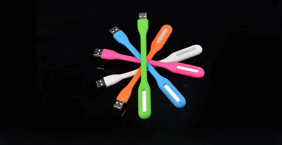 1 шт 5 цветов гибкий USB LED лампы для чтения настольная лампа для чтения ночной Светильник для кемпинга для ПК мобильных Мощность заряда Тетрадь компьютер