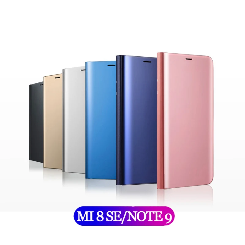 YINGHUi покрытие зеркало для XiaoMi Mi 8 SE флип чехол Samsung Note 9 A8 A9 Plus подставка телефона RedMi