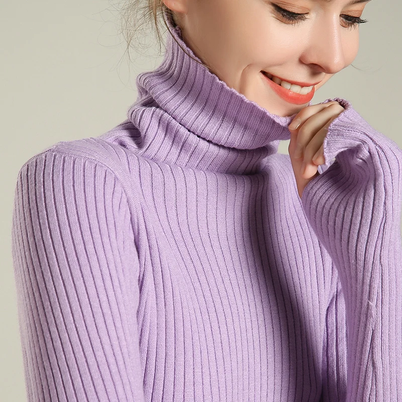 Adohon женские зимние кашемировые свитера и трикотажные пуловеры высокого качества теплая Женская утолщенная водолазка