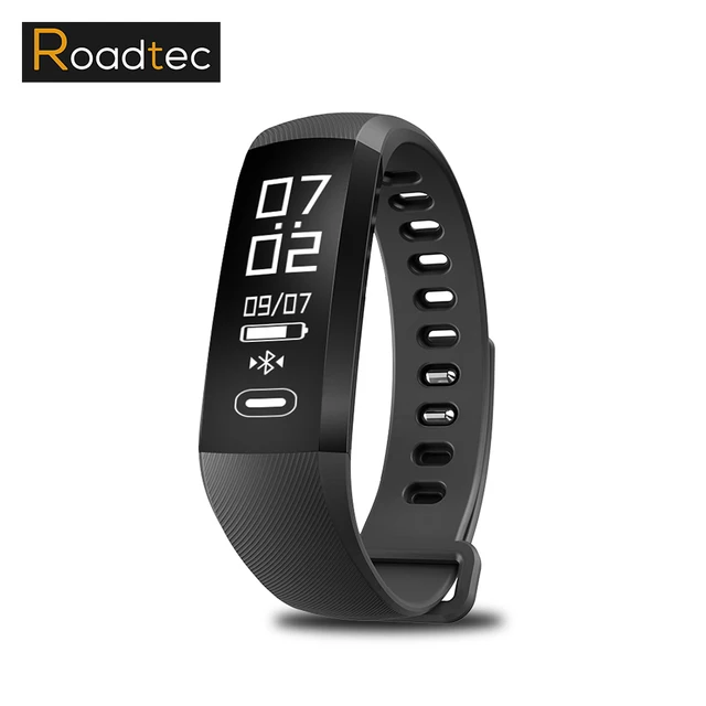 Roadtec Smart Wristband Podometre Bluetooth Activity Bracelets Sport Roadtec Smart Wristband Podometre Bluetooth Activity Bracelets Sport Heart Rate Monitor Fitness Connected Montre Cardio Band