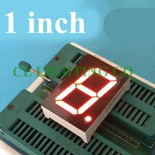 Красный 7 сегментный светодиодный дисплей 1 битовая цифровая трубка 1 дюймов 34*24*10,5 мм Nixie трубка пластиковый металлический общий анод