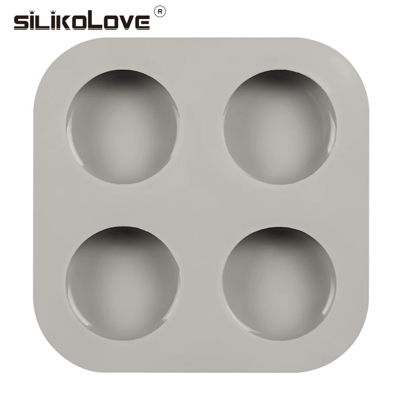 SILIKELOVE 4 Полость вокруг силиконовые формы для мыла 3D ручной работы формы для мыла лоток