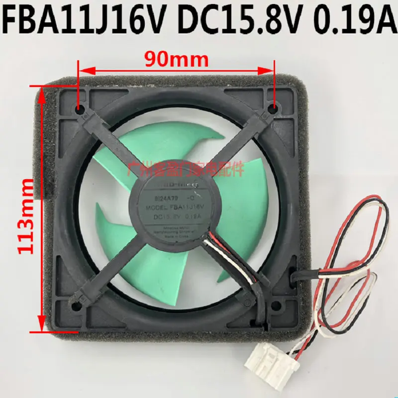 NMB FBA11J16V DC15.8V 0.19A 9 см для холодильника Вентилятор охлаждения - Цвет лезвия: Connector 1