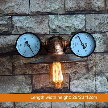 

Retro Loft Style Water Pipe Vintage Industrial Wall Lamp Metal Wall Light E26/E27 Edison Wall Sconce For Home Indoor Lighting