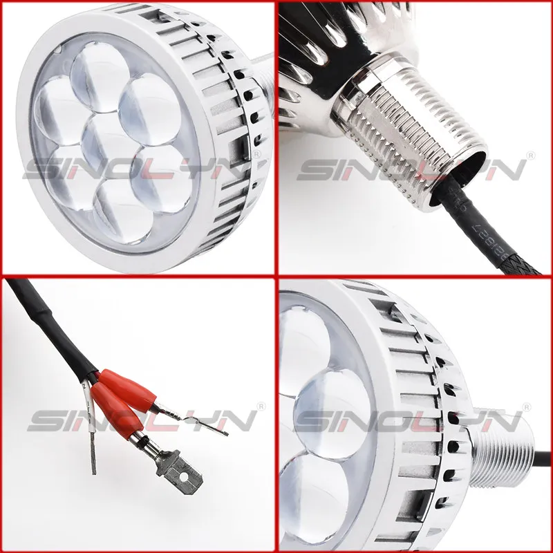  3.0'' LED Lenses High Beam Projector Headlight LED Devil Demon Eyes Lens H7 H1 9005 9006 Cars Acces - 32882495273