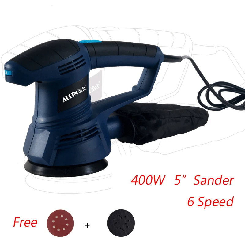 Buy 125mm Disc Sander 5" Sandpaper Polisher 400W Disc