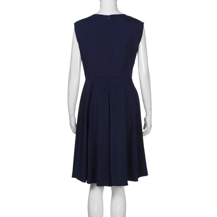 Summer Plus Size 5XL Women's V-Neck Formal Party Dresses Elegant Ladies Short Sleeve Casual Loose Solid Dress Women Clothing #LH