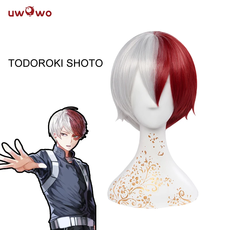 Парик для косплея UWOWO Shouto Todoroki Boku парик моя геройская академия волосы мужчин