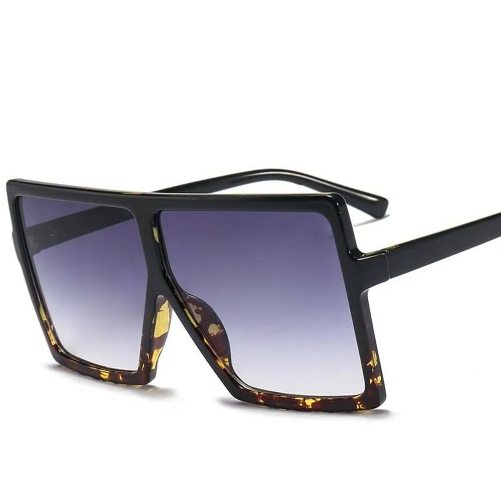 Женские крупные солнцезащитные очки ретро брендовые дизайнерские градиентные солнцезащитные очки Мужские Винтажные Солнцезащитные очки в крупной оправе - Цвет оправы: 1