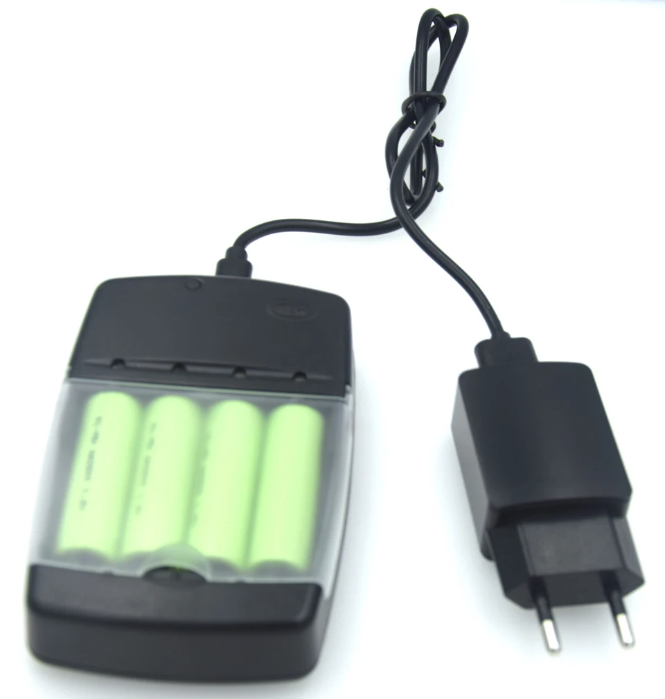 4 слота Смарт USB зарядное устройство для AA AAA 1,2 в NiMh NiCd 1,5 В щелочной 14500 16340 10440 10340 3,7 в литий-ионный аккумулятор зарядное устройство