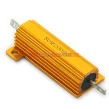 2 шт/комплект) 200 Ом 50 Вт проволочный Алюминий Размещенный резистор, 50 Вт