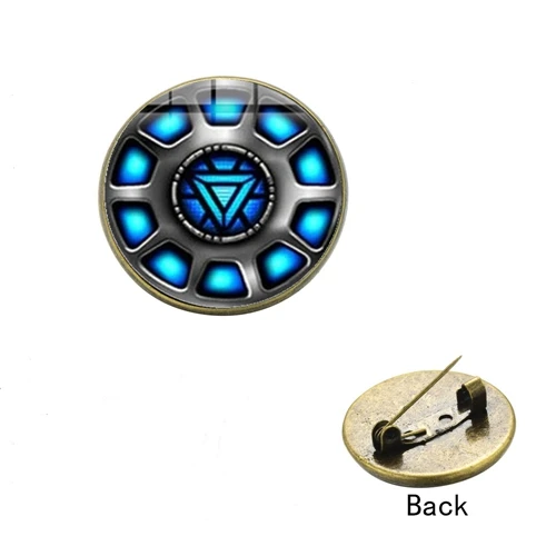 Style 11 SONGDA Marvel, Железный человек, Тони Старк, броши, Arc Reactor, Мстители, 4 значка, классика, кино, булавки, коллекция фанатов, джинсовая рубашка - Окраска металла: Style 11