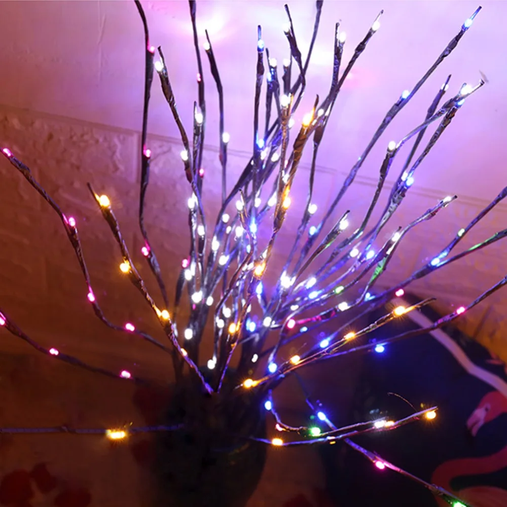 

LED Willow Branch Lamp Floral Lights 20 Bulbs Home Christmas Party Garden Decor Christmas Birthday Gift