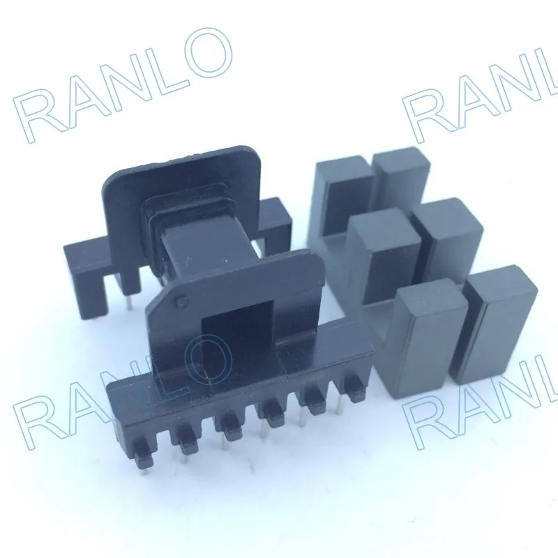 

EE30 horizontal 6+6pin transformer bobbin frame PC40 Magnet soft ferrite core