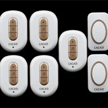 2 передатчик+ 5 Приемник Беспроводной Дверной Звонок С Дистанционным Управлением Musical 48 Tunes Digtal doorchime