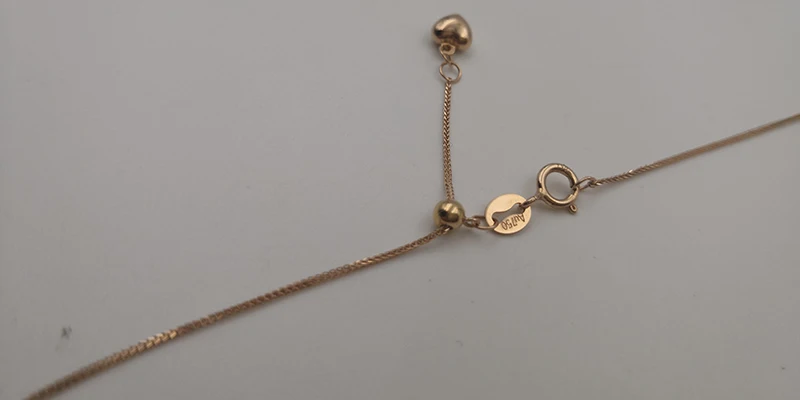 Sinya 18k Au750 gold Bond Chain necklace DIY Multifunctional Pendant for Mum women girls lover Y style adjustable chain (6)