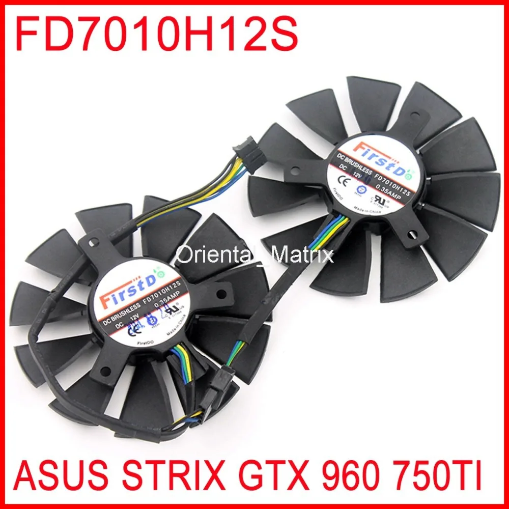 2 шт./лот кулер FD7010H12S 12 В 0 35a 85 мм 39x39x39 с 4Pin для Asus Strix GTX960 GTX750TI|cooler fan|card fanfd7010h12s 85mm |