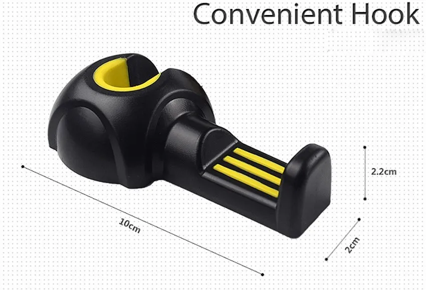 Лидер продаж Новый универсальный автомобиль заднем сиденье подголовник Вешалка Держатель крючок для сумки кошелек ткань 2X черный S