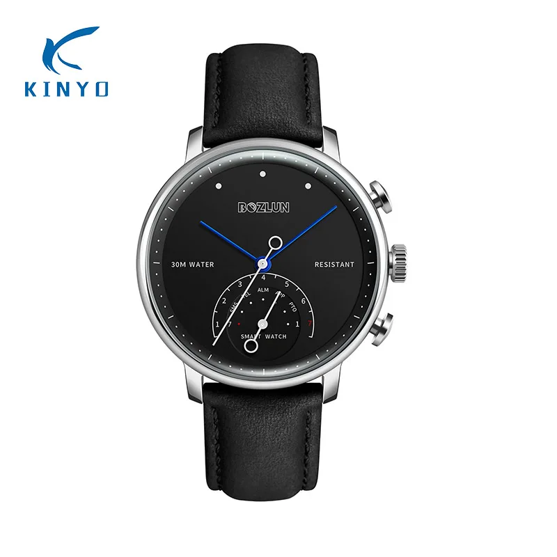 

Business men smart watches Fashion Bluetooth Smart Watch Message Call Reminder Remote Camera Alarm clock Waterproof wristwatch