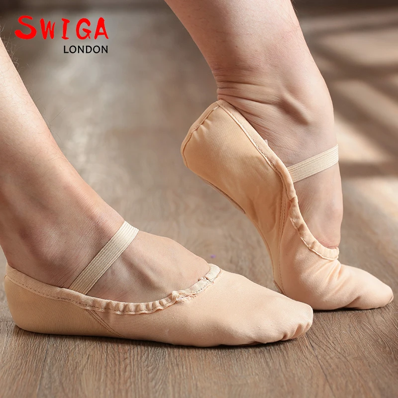 Эластичная балетная танцевальная обувь SWIGA из хлопка|dance shoes|ballet dance shoesshoes |