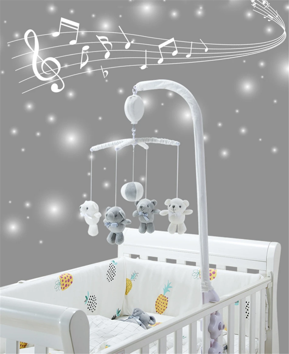 Brinquedos do Bebê Feito à Mão do Bebê Chocalhos da Criança Conjunto de Brinquedos Meses Urso Cama Sino Brinquedo Recém-nascido Infantil Berço Móvel Brinquedos 0-12 10 Brinquedos e hobbies