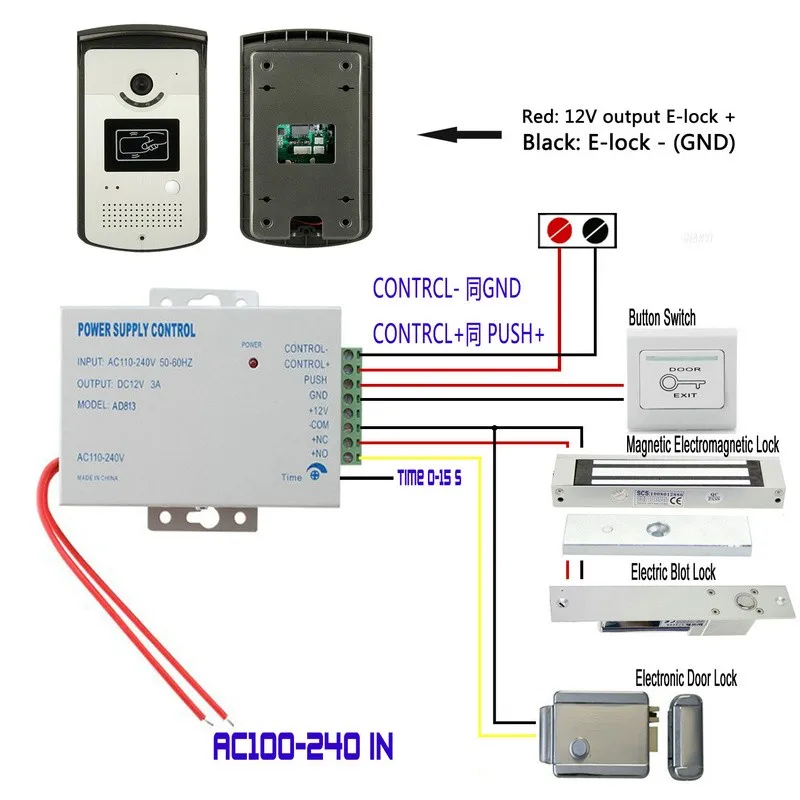 Умный дом 7 дюймов Цвет Видеодомофоны телефон двери Системы с 2 Мониторы 1 RFID Card Reader HD ip44 Дверные звонки 1000tvl камера d250a