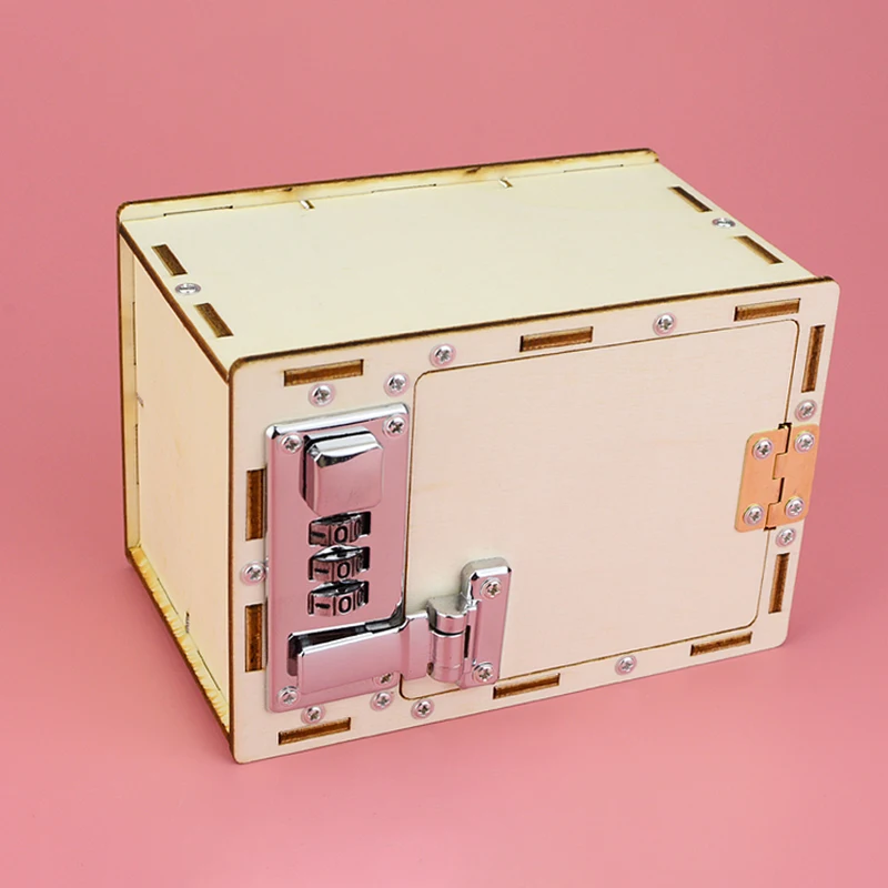 DIY машина пароль коробка модель делая набор инструментария для детей научный проект игрушечный эксперимент набор инструментов деревянные игрушки