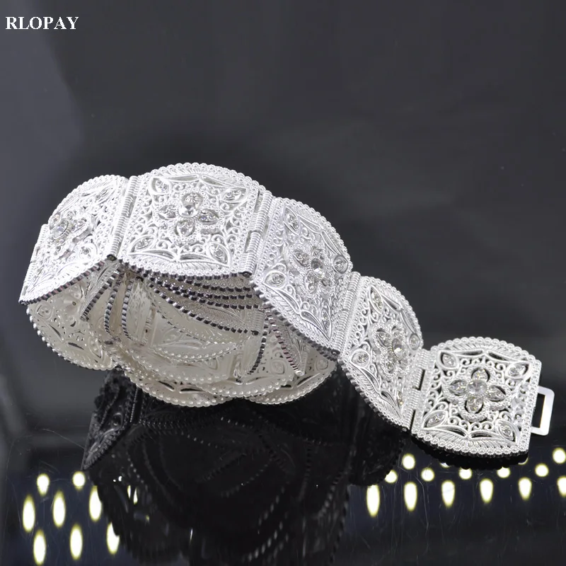 

New model silver belt with crystals adjustable length women waist chain ethnic jewelry waist band