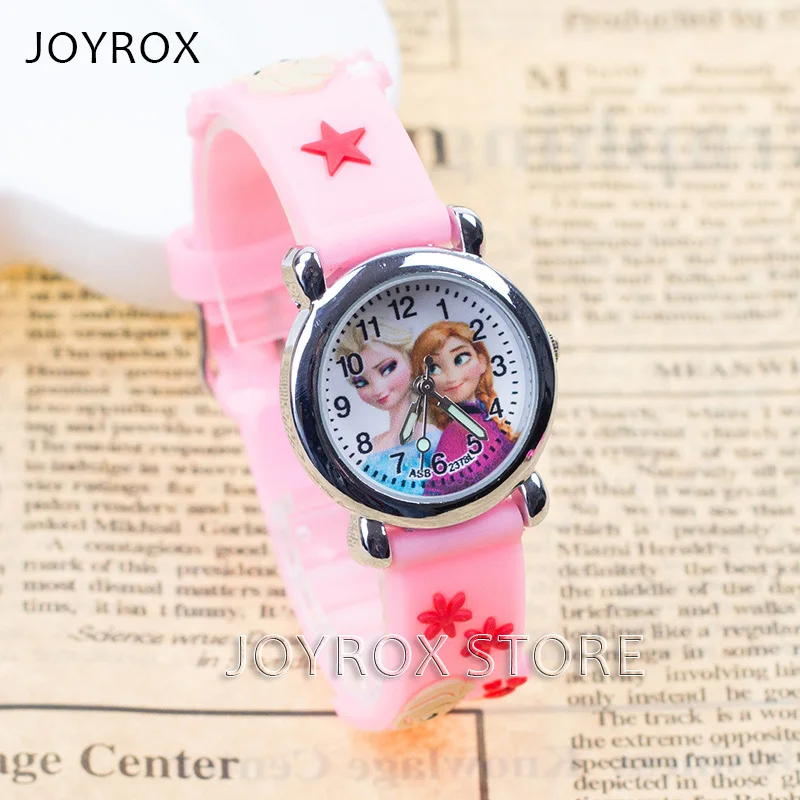 Joyrox عالية الجودة الأميرة إلسا الأطفال الرياضة ووتش 2018 الساخن المطاط حزام بنات كوارتز ساعة اليد للأطفال الكرتون Joyrox عالية الجودة الأميرة إلسا الأطفال الرياضة ووتش 2018 الساخن المطاط حزام بنات كوارتز ساعة اليد للأطفال الكرتون