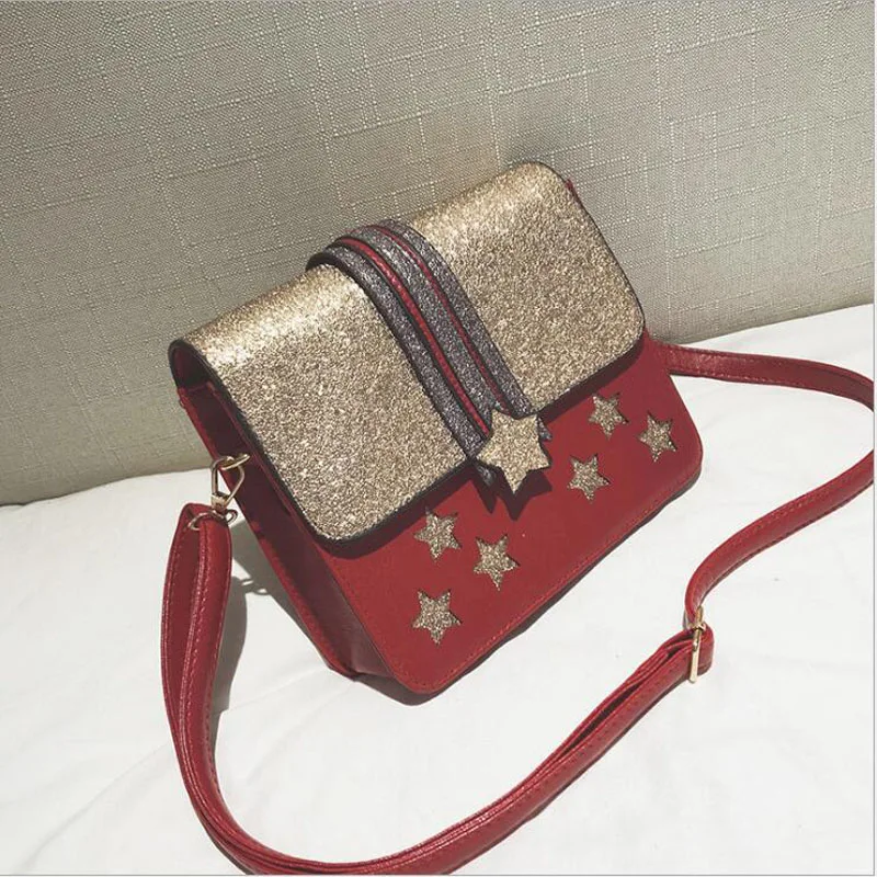

New South Korea small fresh summer flower lady Shoulder Bag Handbag simple bag Pu leather lovely fashionable female bag.