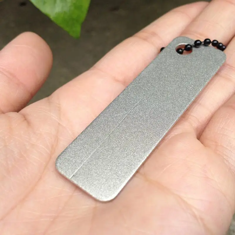 1 шт. 60*18 мм EDC Супер Жесткий Алмазный точильный камень портативный рыболовный крючок для рыбы файл Открытый нож точилка случайный цвет