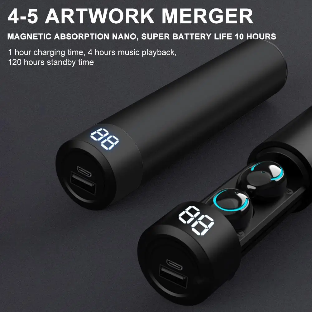 Для Amoi Q19 сенсорная Мини Беспроводная бинауральная зарядка Bluetooth гарнитура TWS 5,0 с функцией громкой связи спортивные наушники