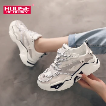

Breathable Mesh Ladies Reflective Shoes Comfortable Rubber Platform Sneakers Women Casual Shoes Spring and Autumn Women Shoes