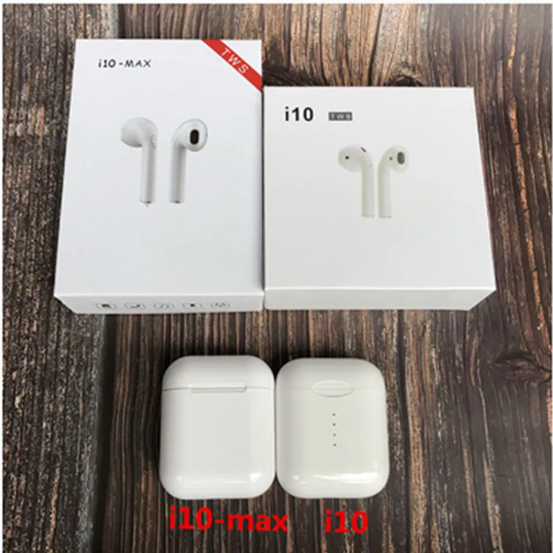

i10 Max tws Mini wireless headphones bluetooth headset 3D surround sounds earphones i10 With Charging Box Mic For Smart Phone