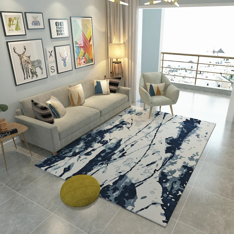 

New Chinese Abstract Carpets For Living Room Classic Soft Bedroom Carpet Sofa Coffee Table Rug Study Floor Mat Cloakroom Rugs
