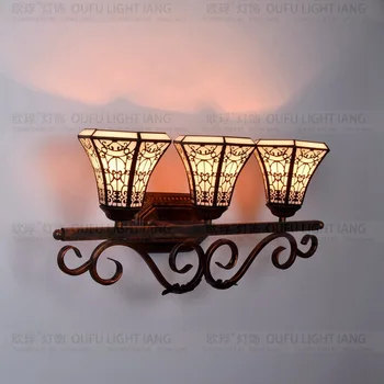 

tiffany fashion European style wall lamp Baroque Bohemia mirror light rustic bed-lighting lamps
