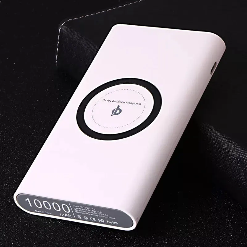 Беспроводное зарядное устройство TOPZERO 10000 мАч для iPhone X 8 Plus Qi Samsung S6 7 Note Xiaomi внешний