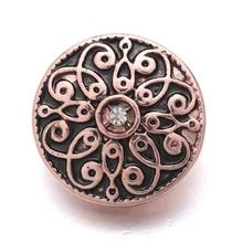 10 шт/партия 18 мм горячие продажи горный хрусталь Золотые кнопки с застежками DIY Кнопка xinnver браслеты ювелирные изделия ZA260