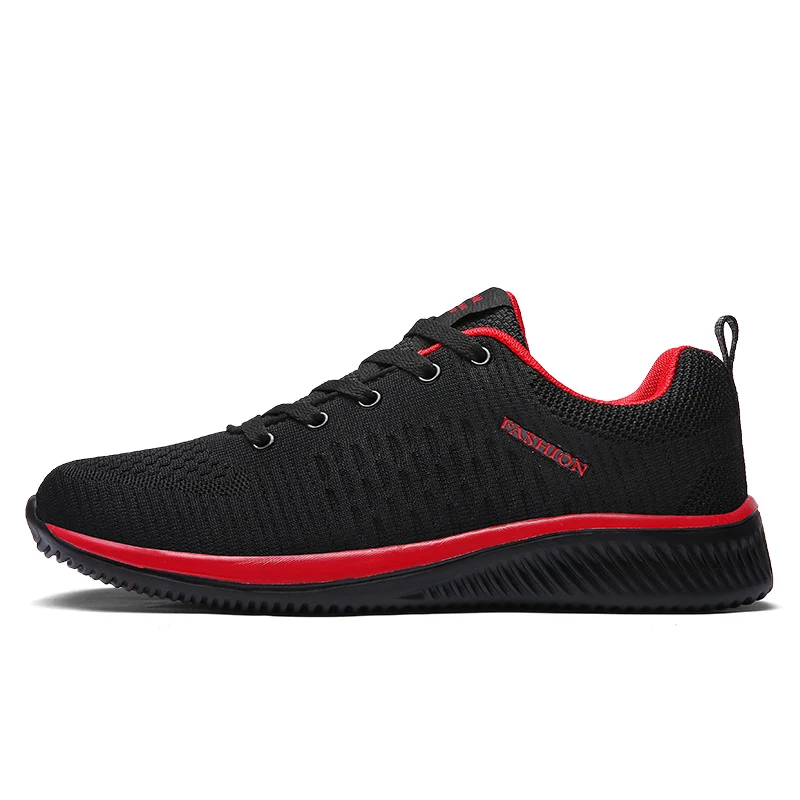 Bomlight; сезон осень-зима; мужские кроссовки в черную полоску; дышащие кроссовки; мужские кроссовки; обувь с амортизацией; Уличная обувь из вулканизированного тенниса - Цвет: Red-5