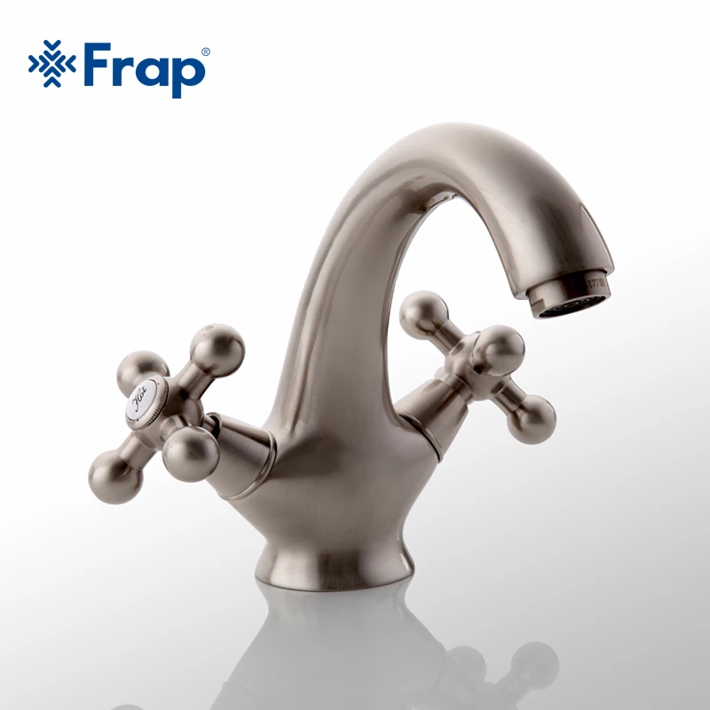 Frap Brass Body Nickel Brushed Bathroom basin